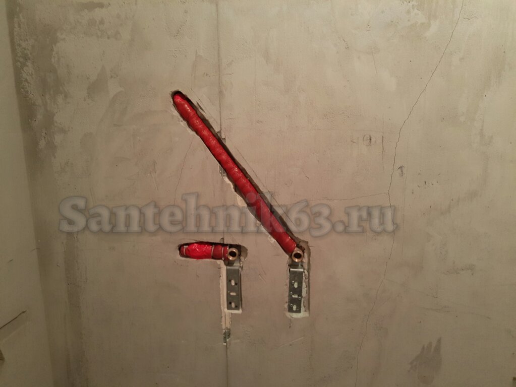 Сантехник Самара - монтаж трубопровода на полотенцесушитель Александр Борисов