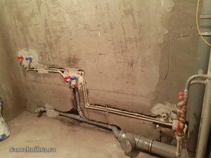 Монтаж водопровода в Самаре трубами Рехау